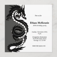 Tema de aniversário de Yin Yang Dragon