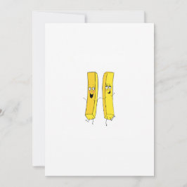 Convites Tema de batatas fritas