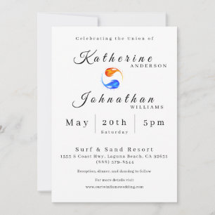 Convites Tema de Casamento com Chama Gêmea-