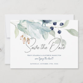 Convites Tema de Casamento de Inverno Elegante Salve a Data