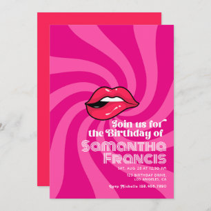 Convites Tema de Celebração de Aniversário Retroativo Vibra