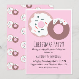 Convites Tema de Feriado da Rosquinha de Natal