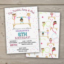 Tema de Festa de aniversário de Garotas de ginásti