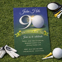 Tema de Golfe para Aniversário de 90 anos
