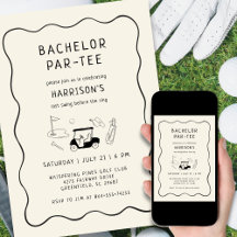 Tema de Golfe Último Balanço Despedida de Solteiro
