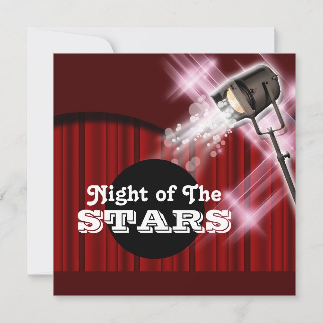 Convites Tema de Hollywood de "que o partido toda a idade" (Frente)