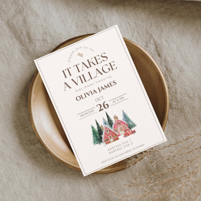 Convites Tema de inverno é preciso um chá de fraldas de ald (Criador carregado)