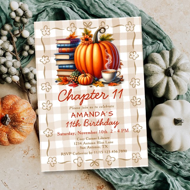 Convites Tema de Livro do Capítulo 11 Storybook Aniversário (Criador carregado)