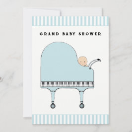 Convites Tema de Música do chá de fraldas