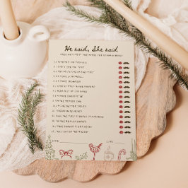 Convites Tema de Natal para download Ele disse que ela diss