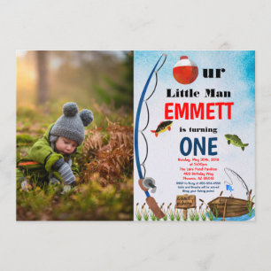 Convites Tema De Pesca Enguia Peixe 1rua Qualquer Aniversár