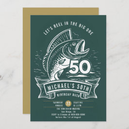 Convites Tema de pesca Homens de Enguias-de-grande-grossa 5
