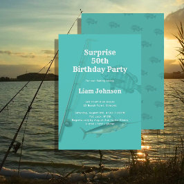 Convites Tema De Pesca Sua Festa de aniversário Surpresa