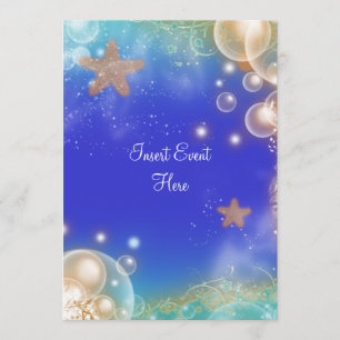 Convites "Tema de praia" elegante casamento noivado anivers