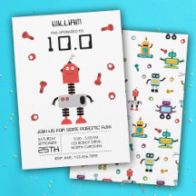 Tema de Robô Vermelho Cinto Crianças Robôs Festa d