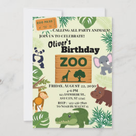 Convites Tema de Zoológico