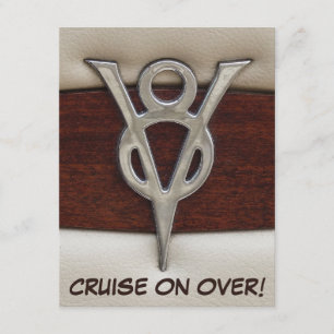 Convites Tema do carro do emblema do cromo de V8 do