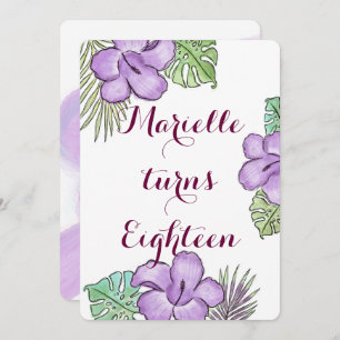 Convites Tema do Havaí