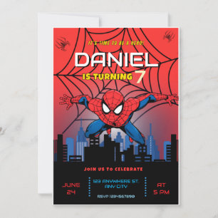 Convites Tema do Homem-Aranha Aniversário Super-herói Festa