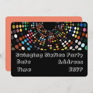 Convites Tema do partido retrô Swinging 60 s