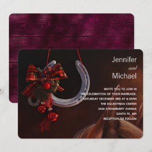 Convites Tema Equestre de Cavalete de Cavalos de Casamento