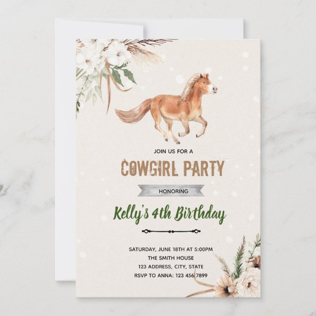 Convites tema espírito boêmio (Frente)