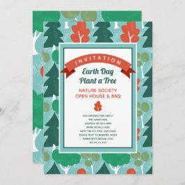 Convites Tema Floresta do Tema Natureza 