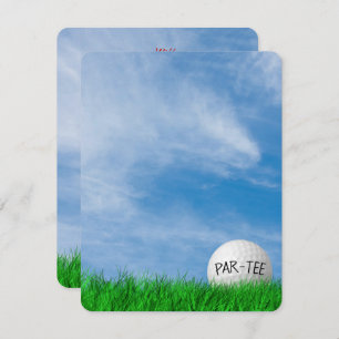 Convites tema Golfe festa de aniversário