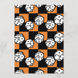 Convites tema jogo de bunco rolando dados las vegas