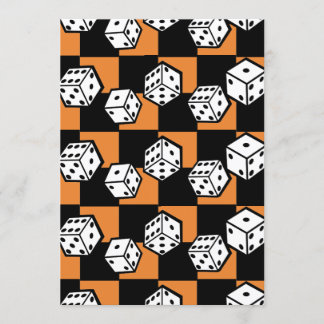 Convites tema jogo de bunco rolando dados las vegas