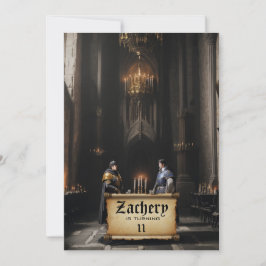 Convites *~* Tema Medieval Caster AP88 2 KNIGHTS Aniversári