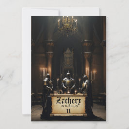 Convites *~* Tema Medieval do Castelo 3 KNIGHTS AP88 Aniver