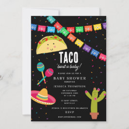 Convites Tema mexicano Fiesta - Taco Bout um Chá de fraldas