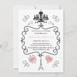 Convites Tema Parisiense - Chá de panela