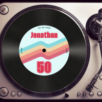 Tema retrô dos anos 70 50º Aniversário Música Vini