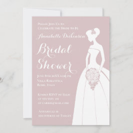 Convites Tema Rosa Dusty