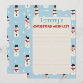 Convites Tema Snowman de Nome Filho Personalizado - Letra p
