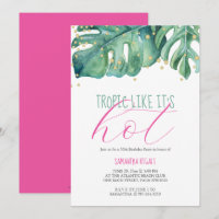Tema tropical da 50ª Festa de aniversário