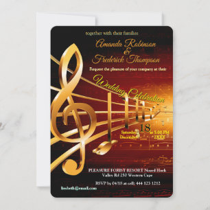 Convites Temas de Celebração para Amantes de Música