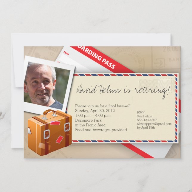 Convites temáticos do viagem - excelente para a (Frente)