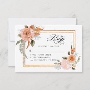 Convites TEMPLATE Floral Elegante Burgundy Flores Rosadas D