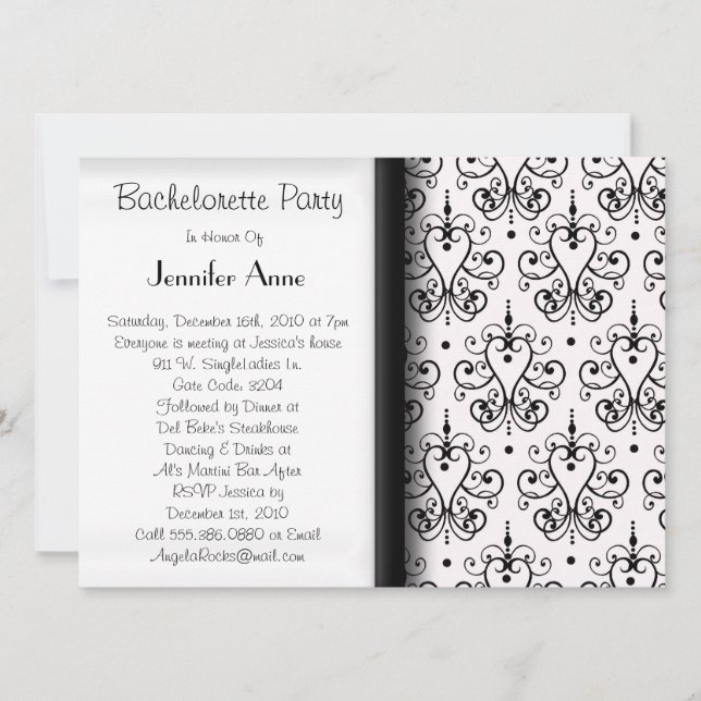 Convites Tempo bonito da festa de solteira (Frente)