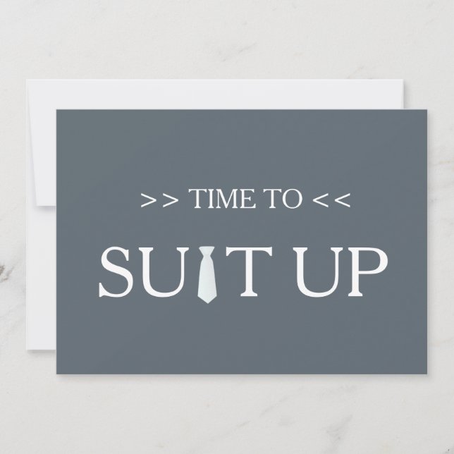 Convites Tempo para Suitar o White Tie (Frente)