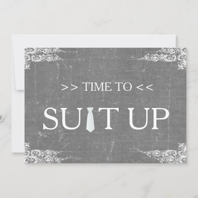 Convites Tempo para Suitup do Conselho do giz do quadro neg (Frente)