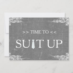 Convites Tempo para Suitup do Conselho do giz do quadro neg