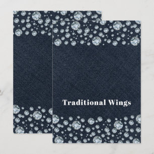 Convites Tenda de comida de mesa Brilho de lantejoulas Deni