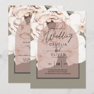 Convites Tendência MOSS BLUSING WEDDING Sage Pink