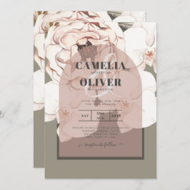 Convites Tendência MOSS BLUSING WEDDING Sage Pink