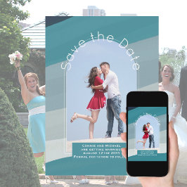 Convites Tendência Salvar a Data | Foto Marinho Azul Aqua