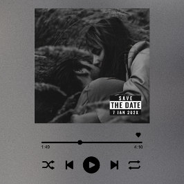 Convites Tendência Viral do Cobrir de Álbum Salvar o Convit